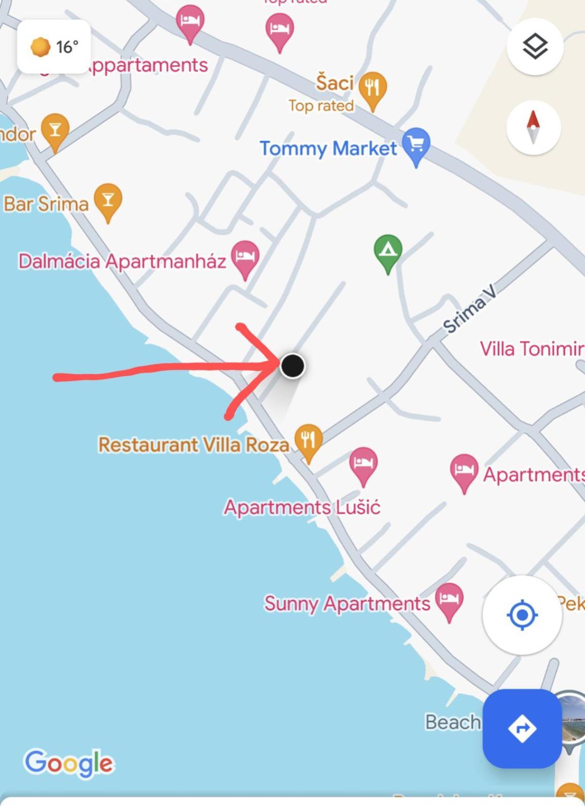 Zeezicht Appartement 50M From Beach Srima Εξωτερικό φωτογραφία